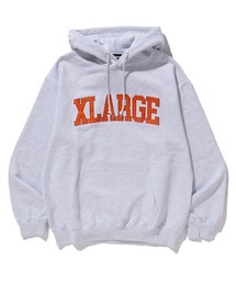 XLARGE | COLLEGE LOGO HOODED SWEATSHIRT(スウェット)