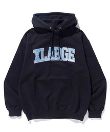 XLARGE | COLLEGE LOGO HOODED SWEATSHIRT(スウェット)