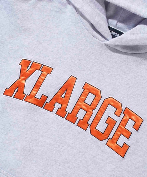 XLARGE(エクストララージ)の「COLLEGE LOGO HOODED SWEATSHIRT(スウェット・メンズ・ブラック/アッシュ/ブラウン・XL/S/L/M)」の5枚目の写真