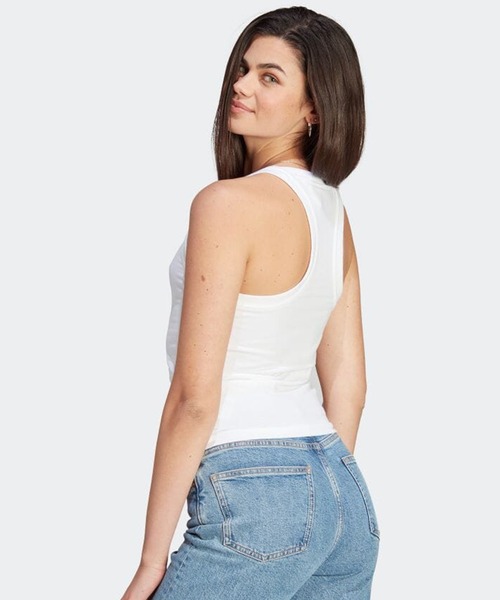 adidas（アディダス）の「プレミアム エッセンシャルズ タンクトップ / アディダスオリジナルス adidas Originals（タンクトップ・レディース・ホワイト/ブラック/ブルー・LARGE/SMALL/MEDIUM/X-LARGE/X-SMALL/XX-LARGE）」の13枚目の写真