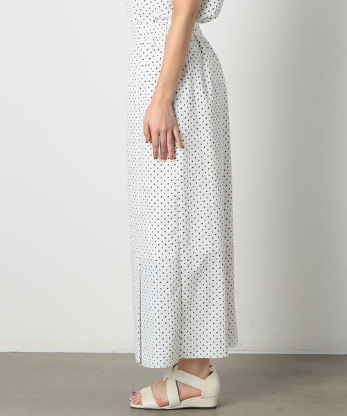 COMME CA ISM（コムサイズム）の「【洗える／セットアップ対応】ドット　前ベンツ　タイトスカート（スカート・レディース・ブラック/ホワイト・MEDIUM/LARGE）」の10枚目の写真