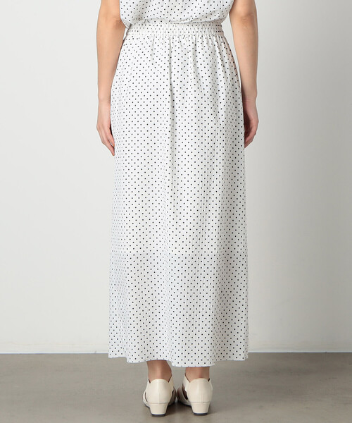 COMME CA ISM（コムサイズム）の「【洗える／セットアップ対応】ドット　前ベンツ　タイトスカート（スカート・レディース・ブラック/ホワイト・MEDIUM/LARGE）」の11枚目の写真