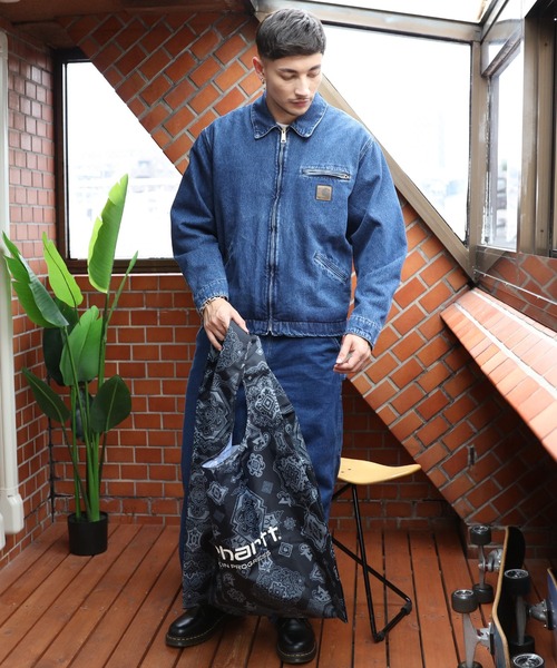Carhartt(カーハート)の「Carhartt 総柄エコバッグ(エコバッグ/サブバッグ・メンズ・ブラック・FREE)」の15枚目の写真