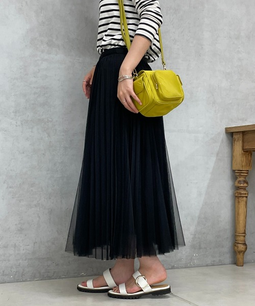 un dix cors（アンディコール）の「チュールスカート（スカート・レディース・ホワイト/チャコールグレー/ブラック・FREE）」の5枚目の写真