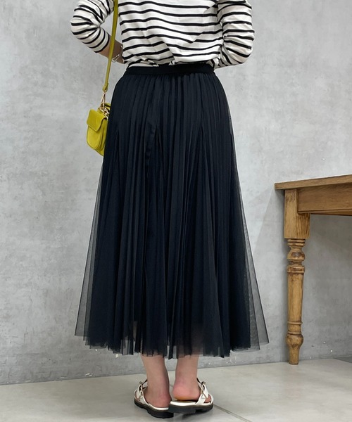 un dix cors（アンディコール）の「チュールスカート（スカート・レディース・ホワイト/チャコールグレー/ブラック・FREE）」の6枚目の写真