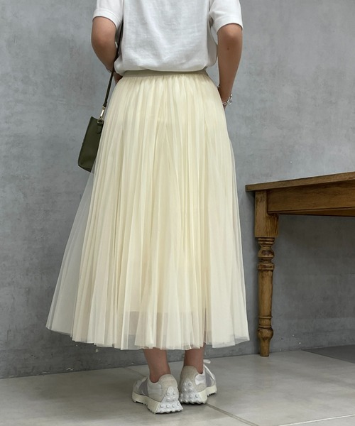 un dix cors（アンディコール）の「チュールスカート（スカート・レディース・ホワイト/チャコールグレー/ブラック・FREE）」の16枚目の写真