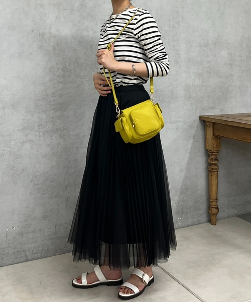 un dix cors（アンディコール）の「チュールスカート（スカート・レディース・ホワイト/チャコールグレー/ブラック・FREE）」の10枚目の写真