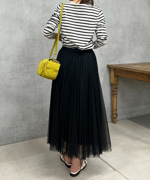 un dix cors（アンディコール）の「チュールスカート（スカート・レディース・ホワイト/チャコールグレー/ブラック・FREE）」の11枚目の写真