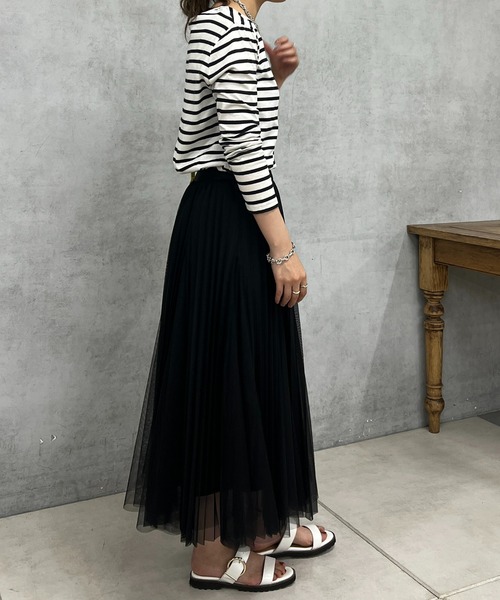 un dix cors（アンディコール）の「チュールスカート（スカート・レディース・ホワイト/チャコールグレー/ブラック・FREE）」の12枚目の写真