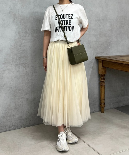 un dix cors（アンディコール）の「チュールスカート（スカート・レディース・ホワイト/チャコールグレー/ブラック・FREE）」の20枚目の写真