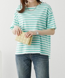 ボーダーＴシャツ【丈夫でよれにくい・ＵＶカット】
