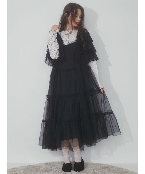 merry jenny（メリージェニー）の「シアーチュールボレロ（カーディガン/ボレロ・レディース・アイボリー/ブルー/ブラック・FREE）」の16枚目の写真