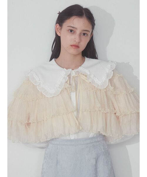 merry jenny（メリージェニー）の「シアーチュールボレロ（カーディガン/ボレロ・レディース・アイボリー/ブルー/ブラック・FREE）」の17枚目の写真