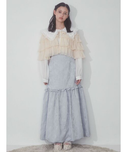 merry jenny（メリージェニー）の「シアーチュールボレロ（カーディガン/ボレロ・レディース・アイボリー/ブルー/ブラック・FREE）」の22枚目の写真