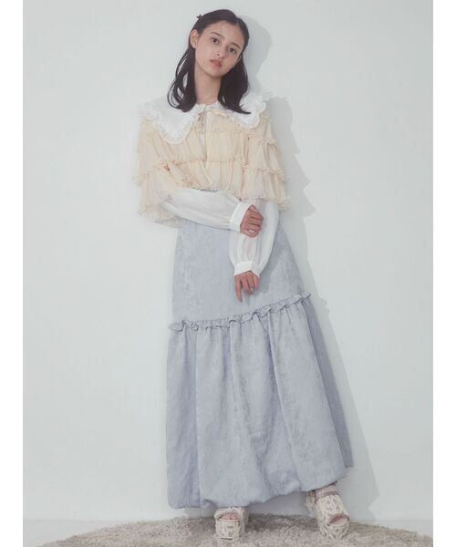 merry jenny（メリージェニー）の「シアーチュールボレロ（カーディガン/ボレロ・レディース・アイボリー/ブルー/ブラック・FREE）」の11枚目の写真