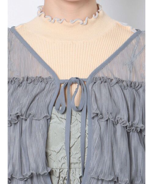 merry jenny（メリージェニー）の「シアーチュールボレロ（カーディガン/ボレロ・レディース・アイボリー/ブルー/ブラック・FREE）」の18枚目の写真