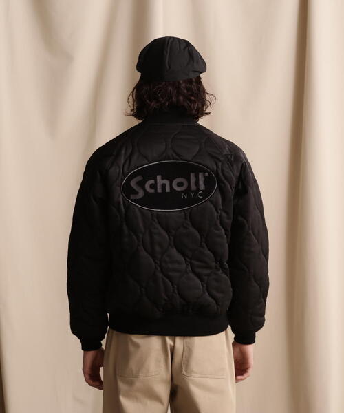 schott（ショット）の「【WEB LIMITED】Schott/ショット/ ONIONQUILTED JACKET OVAL CHENILLE LOGO/オーバルシニール オニオンキルトジャケット（ブルゾン・メンズ・ブラック/ネイビー/チャコールグレー・M/2XL/XL/L）」の22枚目の写真