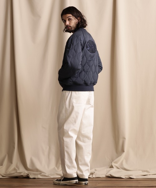 schott（ショット）の「【WEB LIMITED】Schott/ショット/ ONIONQUILTED JACKET OVAL CHENILLE LOGO/オーバルシニール オニオンキルトジャケット（ブルゾン・メンズ・ブラック/ネイビー/チャコールグレー・M/2XL/XL/L）」の20枚目の写真