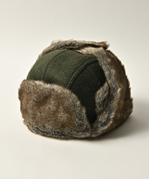《ADAMPATEK》fleece fur flight cap /ファー付きフリースフライトキャップ（キャップ）｜ADAM PATEK（アダムパテック）