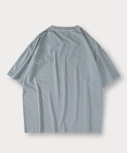 SlashDate(スラッシュデイト)の「ピグメント加工ワンポイント刺繍Tシャツ/ビッグシルエット(Tシャツ/カットソー・メンズ・イエロー/ブルー/ブラック・M/L)」の5枚目の写真