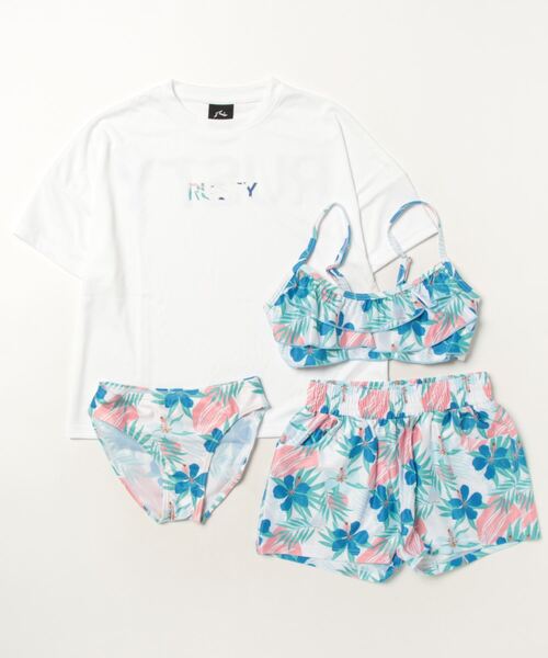 新品未使用　ラスティ　水着４点セット　140 ラスティ（RUSTY）（キッズ）水着 セパレート 女の子 ジュニア 4