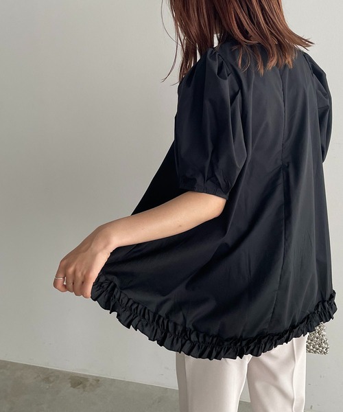 antic rag（アンティックラグ）の「【WEB限定】ボリュームスリーブフリルブラウス（シャツ/ブラウス・レディース・ブラック/ホワイト・FREE）」の18枚目の写真