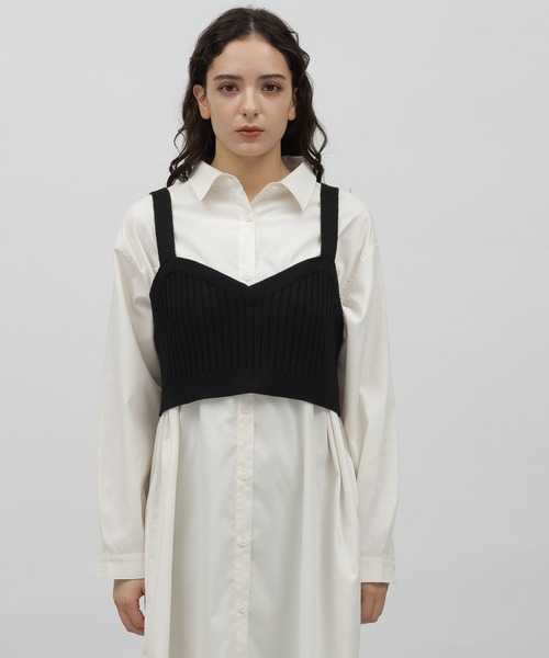 LAKOLE（ラコレ）の「ニットビスチェ / 972251（タンクトップ・レディース・ヘザーグレー/ブラック・SMALL/MEDIUM）」の9枚目の写真