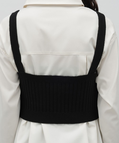 LAKOLE（ラコレ）の「ニットビスチェ / 972251（タンクトップ・レディース・ヘザーグレー/ブラック・SMALL/MEDIUM）」の15枚目の写真