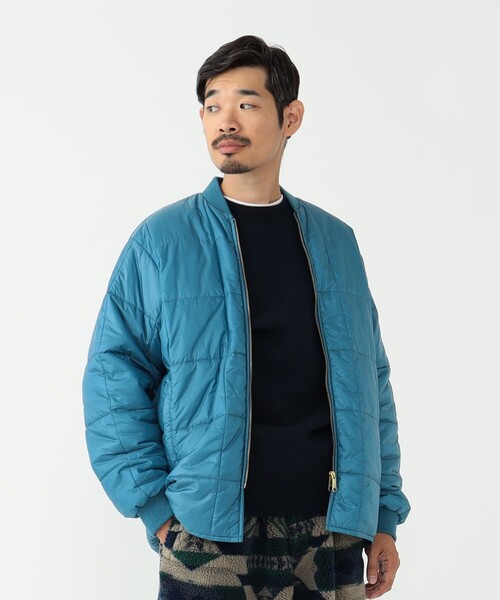 BEAMS PLUS（ビームスプラス）の「BEAMS PLUS / ナイロン リップストップ リバーシブル パフ ブルゾン（ブルゾン・メンズ・グレー/サックスブルー/グリーン・XL/L/M/S）」の3枚目の写真
