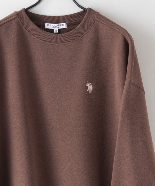 U.S.POLO ASSN./ユーエスポロアッスン】裏起毛 ワンポイントロゴ刺繍