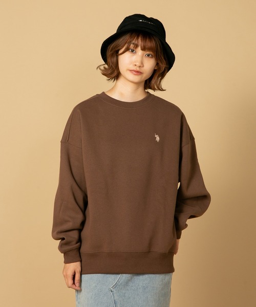 U.S.POLO ASSN./ユーエスポロアッスン】裏起毛 ワンポイントロゴ刺繍