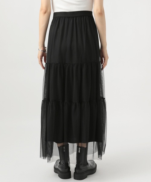 BAYFLOW（ベイフロー）の「チュールティアードスカート（スカート・レディース・オフホワイト/ブラック/スモーク/グレー・FREE）」の21枚目の写真