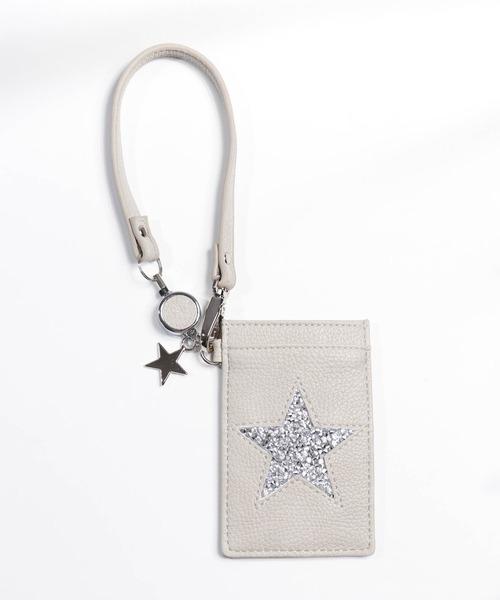 FUNALIVE（ファンアライブ）の「Pisoraro スタージェリー　パスケース（パスケース・レディース・シルバー/ライトグレー/ブラック・FREE）」の5枚目の写真