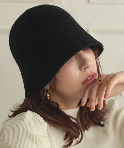 DONOBAN（ドノバン）の「モールベルHAT（ハット・レディース・アイボリー/グレイッシュベージュ/ブラック・F）」の3枚目の写真