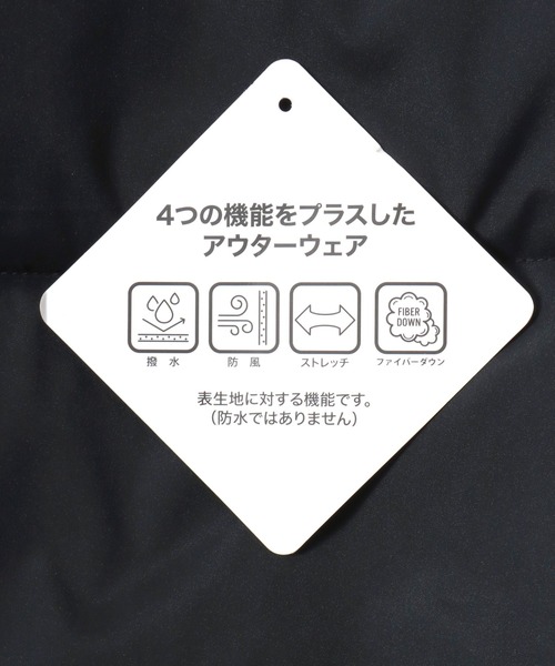 CONVERSE（コンバース）の「CONVERSE/コンバース PUFFER JACKET/防風 撥水 オーバーサイズ 中綿 ファイバーダウン パファージャケット/キルティングアウター/レディース メンズ（ダウンジャケット/コート・レディース・ブラック/オフホワイト/チャコール/ブラック系その他/ホワイト系その他・LL/M/L）」の9枚目の写真