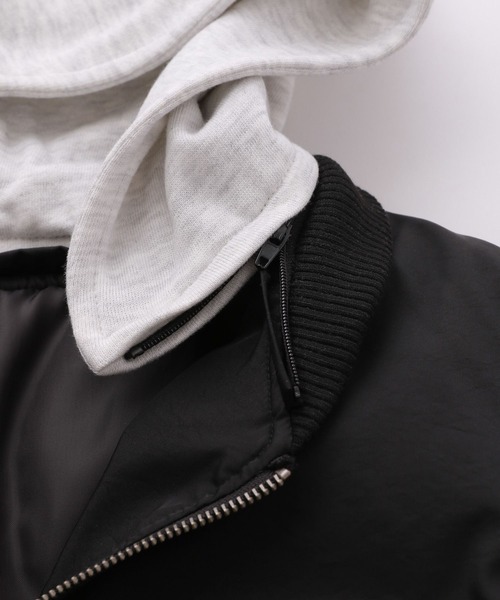 repipi armario（レピピ アルマリオ）の「【2WAY】フードツキMA-1（MA-1・キッズ・ブラック/カーキ・MEDIUM/LARGE/SMALL）」の16枚目の写真