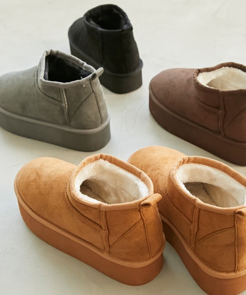 Chaco closet（チャコ クローゼット）の「厚底 ラウンドトゥ ショートブーツ（ブーツ・レディース・ダークブラウン/グレー/ブラウン/ブラック・S/M/L）」の6枚目の写真