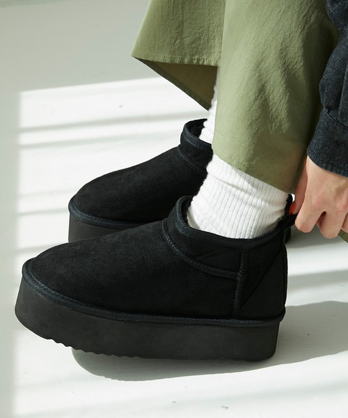 Chaco closet（チャコ クローゼット）の「厚底 ラウンドトゥ ショートブーツ（ブーツ・レディース・ダークブラウン/グレー/ブラウン/ブラック・S/M/L）」の7枚目の写真