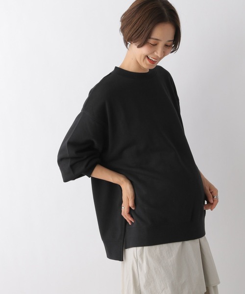 LEPSIM(レプシィム)の「【産前・産後対応】マタニティ/ボリュームスリーブ裏毛プルオーバー 961423(マタニティウェア/グッズ・レディース・ブラック/グレー/オフホワイト・FREE/SHORT)」の15枚目の写真