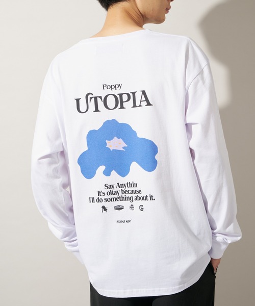 JOURNAL STANDARD（ジャーナルスタンダード）の「【ZOZO限定】ZZ MISHIMA MART L/S 1（Tシャツ/カットソー・メンズ・ホワイト×ネイビー/ホワイト系その他/ホワイト系その他3/ホワイト×イエロー/ホワイト×ブルー/ホワイト系その他2/ホワイト/ホワイト×グリーン・XXL/XS/XL/M/L/S）」の5枚目の写真