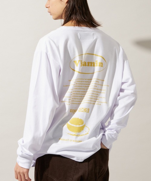JOURNAL STANDARD（ジャーナルスタンダード）の「【ZOZO限定】ZZ MISHIMA MART L/S 1（Tシャツ/カットソー・メンズ・ホワイト×ネイビー/ホワイト系その他/ホワイト系その他3/ホワイト×イエロー/ホワイト×ブルー/ホワイト系その他2/ホワイト/ホワイト×グリーン・XXL/XS/XL/M/L/S）」の6枚目の写真
