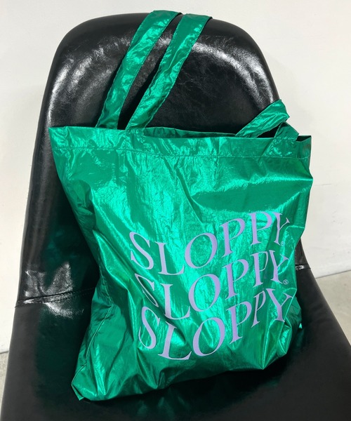 WHO'S WHO gallery（フーズフーギャラリー）の「【SLOPPY/スロッピー】SLOPPYキラキラトート（トートバッグ・レディース・ブラック/サックスブルー/ゴールド/グリーン/ピンク/オフホワイト・FREE）」の3枚目の写真