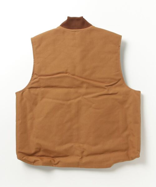 Carhartt（カーハート）の「carhartt/カーハート Arctic-Quilt Lined Duck Vest/キルティングライナー ダックベスト（ベスト・メンズ・ブラウン/ブラック・XL/L/M）」の13枚目の写真