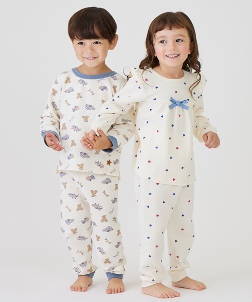 petit main（プティマイン）の「GIRLSキルトパジャマ（アンサンブル・キッズ・アイボリー/マルチ/ライトピンク・80ｃｍ/90cm/100cm/110cm/120cm/130cm）」の16枚目の写真
