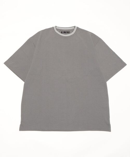 Bling Leads(ブリングリーズ)の「【Bling Leads】鹿の子ライン入り刺繍クルーTシャツ(Tシャツ/カットソー・メンズ・ピンク/チャコールグレー/サックスブルー/ネイビー/ホワイト/ワイン・LARGE/MEDIUM)」の16枚目の写真