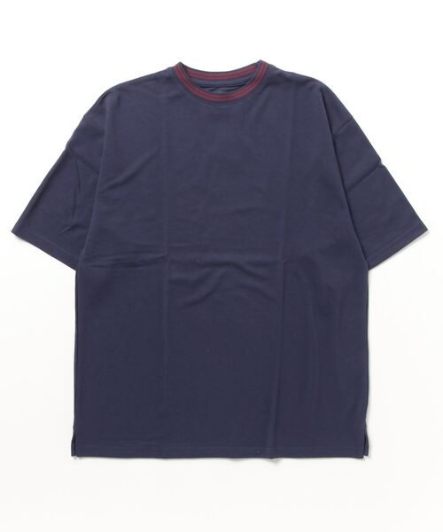 Bling Leads(ブリングリーズ)の「【Bling Leads】鹿の子ライン入り刺繍クルーTシャツ(Tシャツ/カットソー・メンズ・ピンク/チャコールグレー/サックスブルー/ネイビー/ホワイト/ワイン・LARGE/MEDIUM)」の17枚目の写真