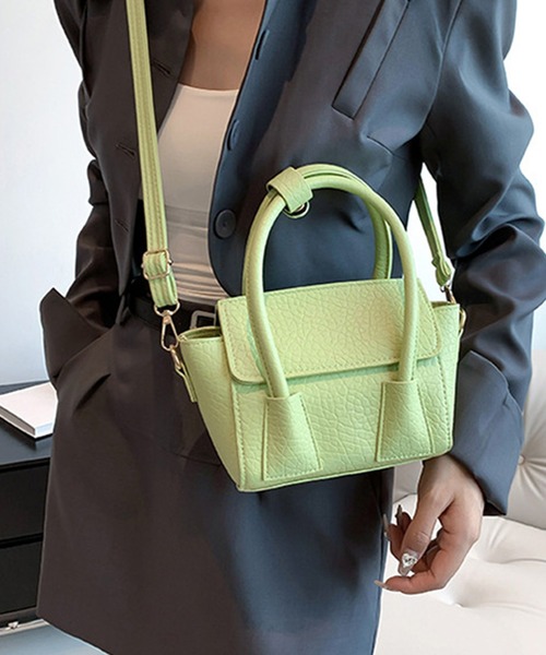 STYLEBLOCK（スタイルブロック）の「2WAYミニショルダーバッグ（ショルダーバッグ・レディース・ホワイト/ピンク/グリーン/ブルー/ブラック・FREE）」の4枚目の写真
