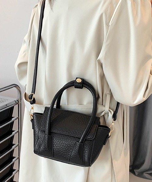 STYLEBLOCK（スタイルブロック）の「2WAYミニショルダーバッグ（ショルダーバッグ・レディース・ホワイト/ピンク/グリーン/ブルー/ブラック・FREE）」の3枚目の写真