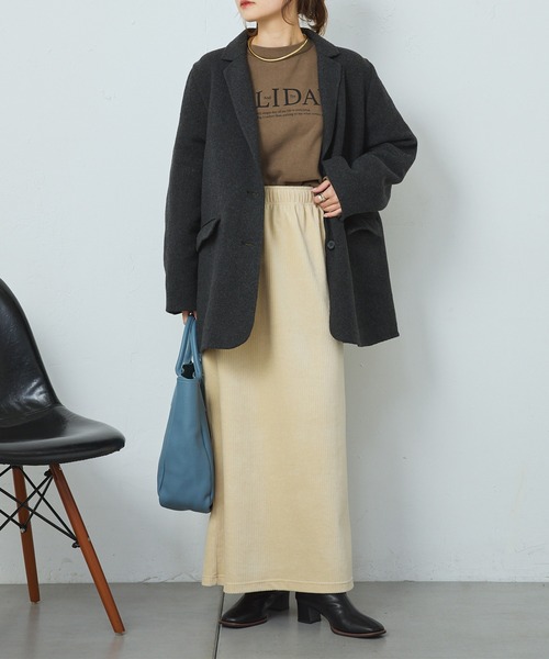 PUAL CE CIN(ピュアルセシン)の「クロップド丈ロゴプリントスウェットプルオーバー(スウェット・レディース・ネイビー/ブラウン・FREE)」の21枚目の写真