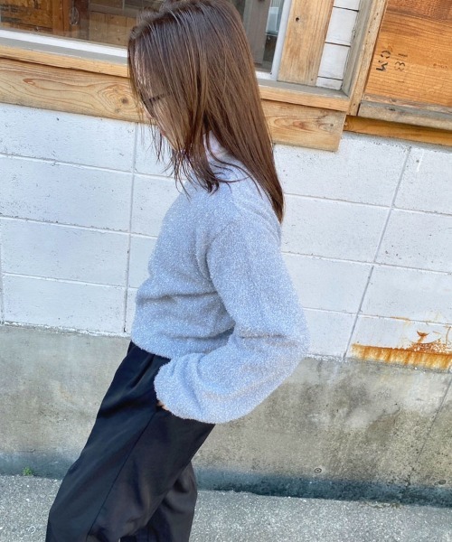 DONOBAN(ドノバン)の「【pufe】グリッターニット(ニット/セーター・レディース・ブラック/ホワイト系その他/シルバー/マルチ・F)」の21枚目の写真